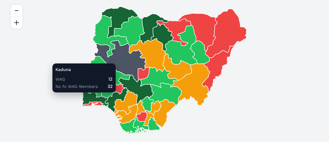 Nigeria programme geographic coverage